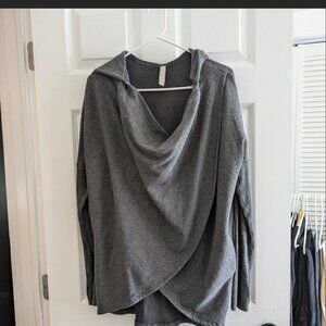 athleta purana wrap sweatshirt